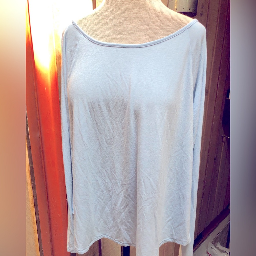 NWT Lovely soft blue top from Calypso St Barth!